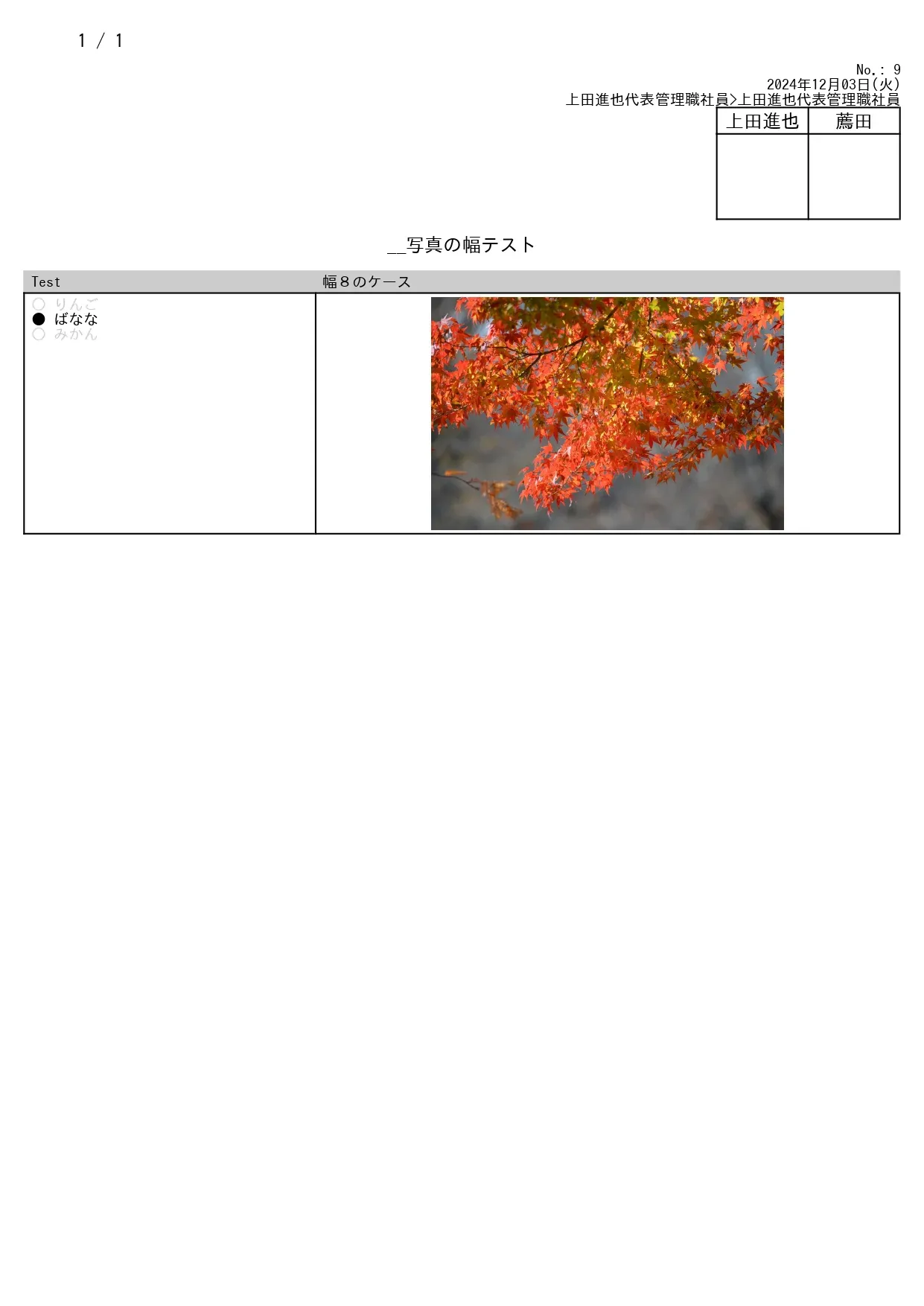 幅8でPDF出力する