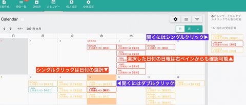 日報はポップアップで表示されます