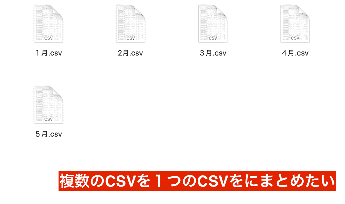 複数のCSVファイル
